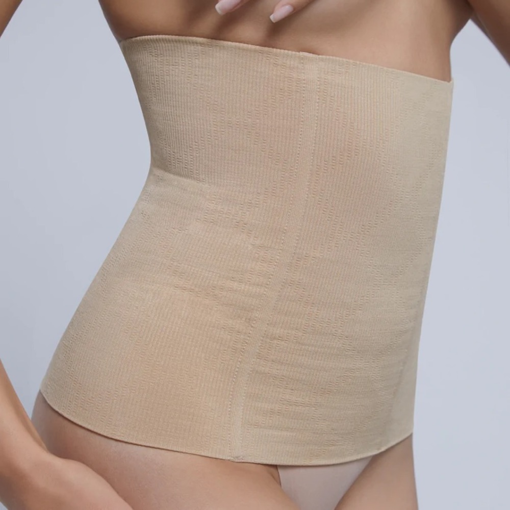 Bumpsuit waist trainer, nude, size small